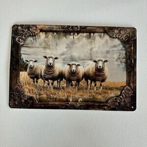 Sheep Farm Clover Metal Sign Home Decor NEW Gift FAST SHIP